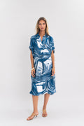 Robe marbrée