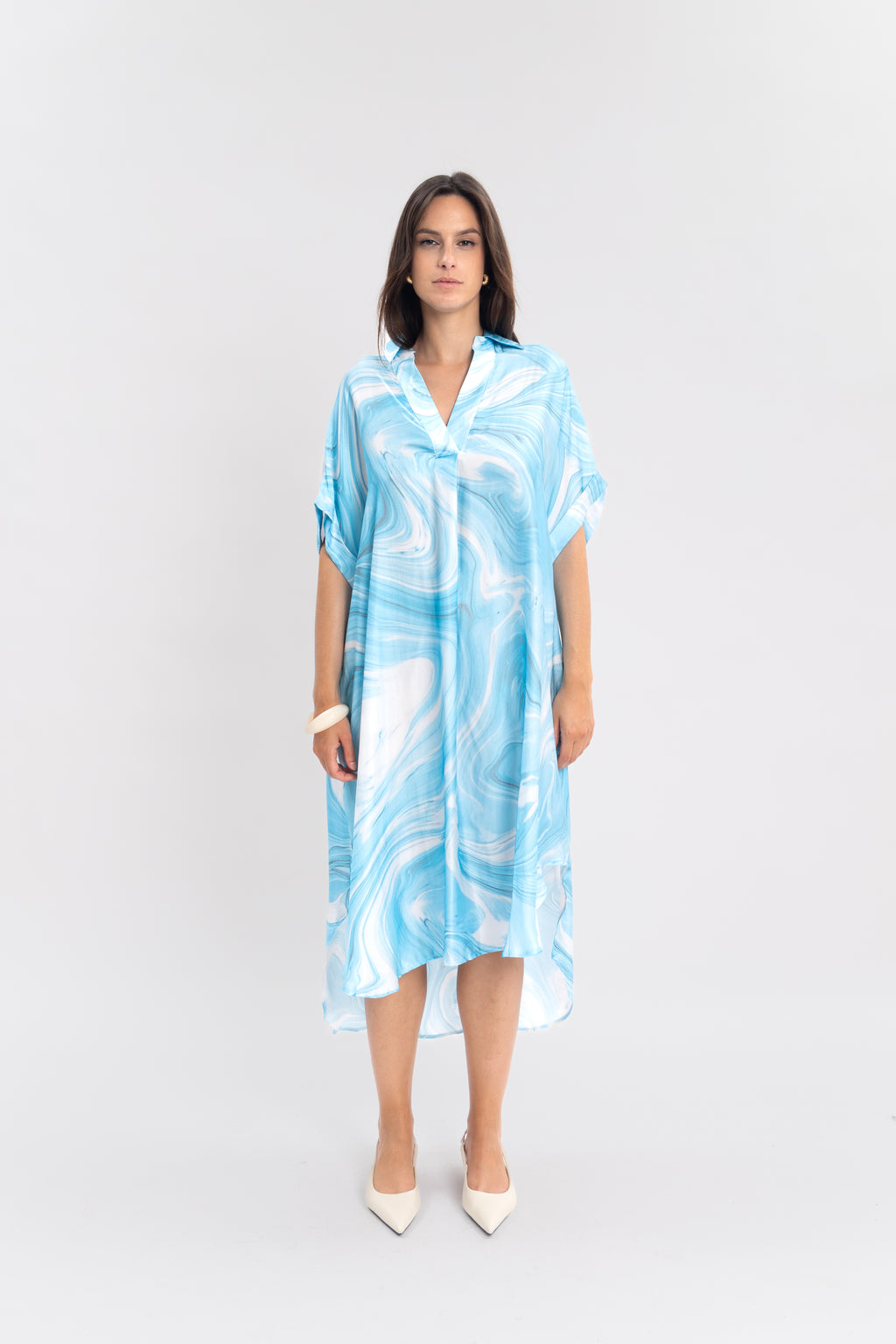 Robe marbrée