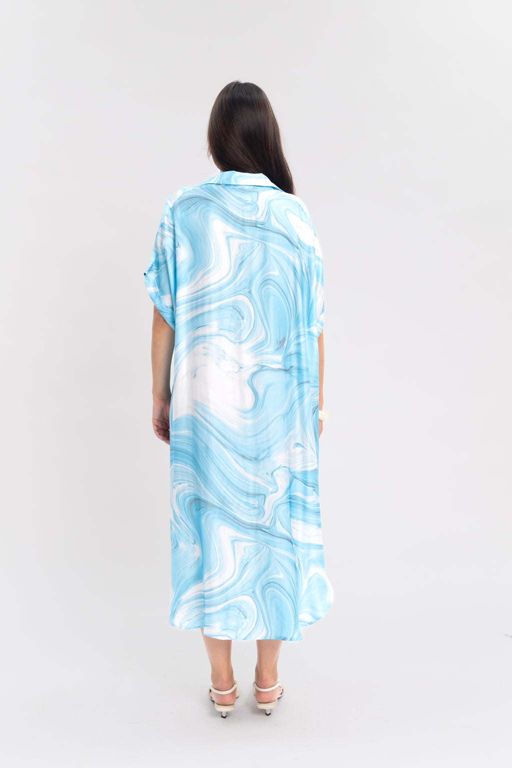 Robe marbrée