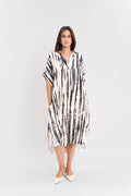 Robe chemise rayure tie&dye