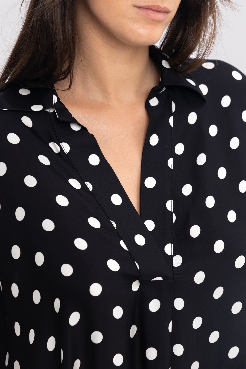Robe chemise pois