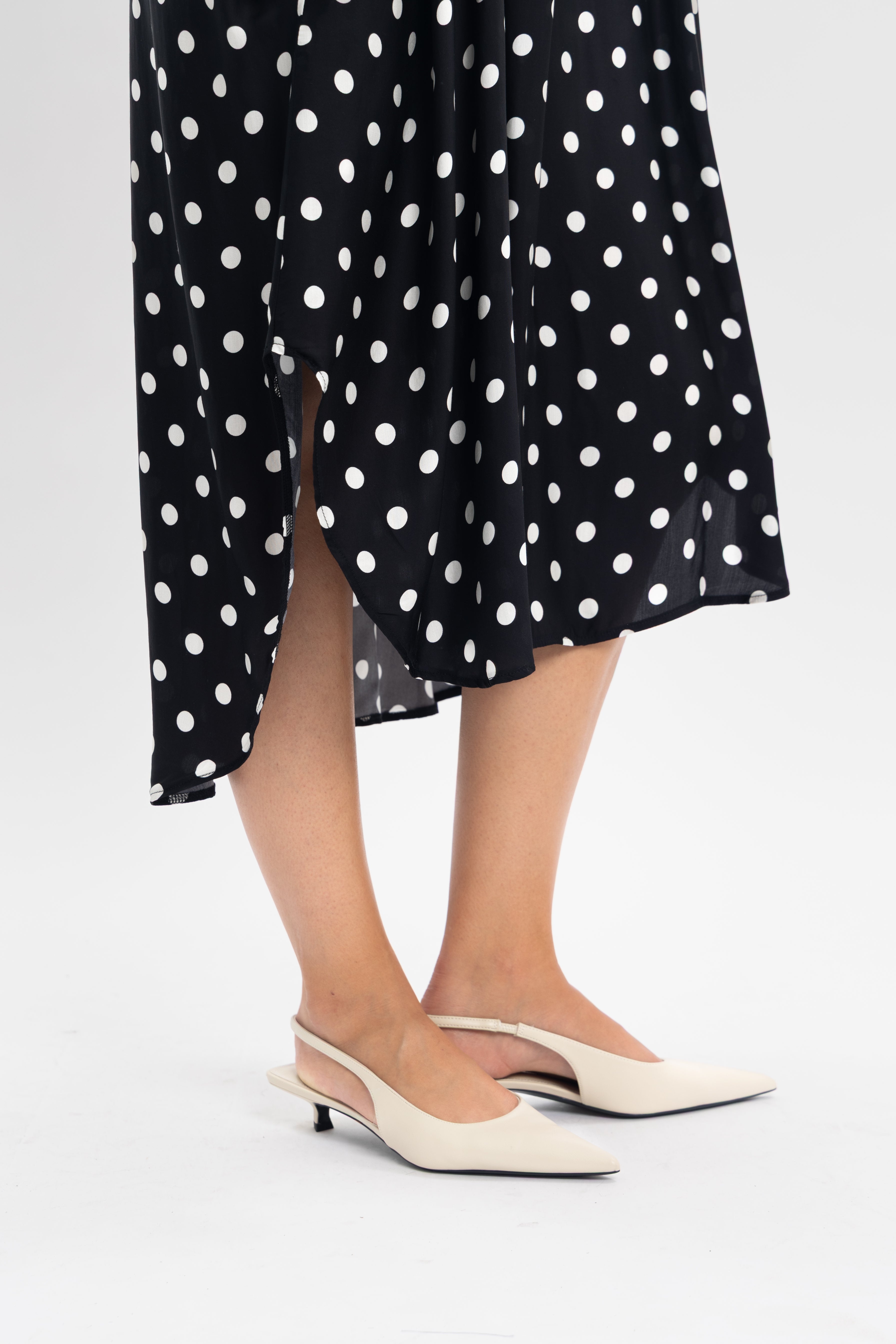 Robe chemise pois
