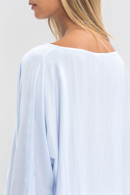 Blouse unie manche 3/4