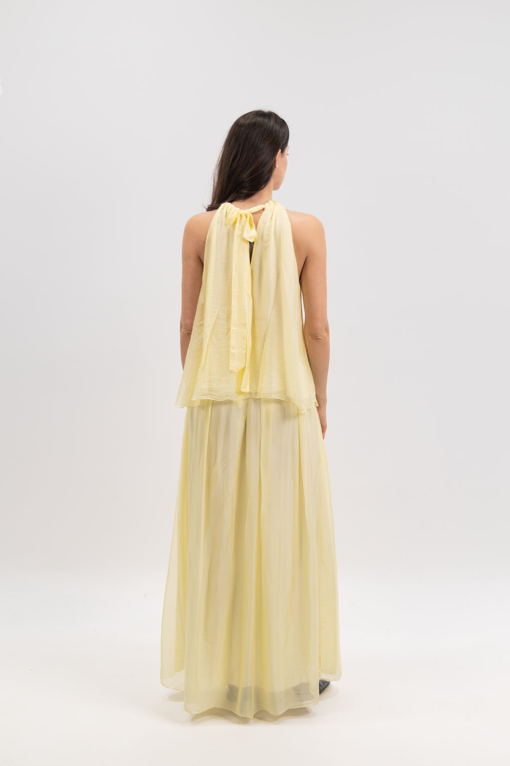 Silk off-the-shoulder jeweled top