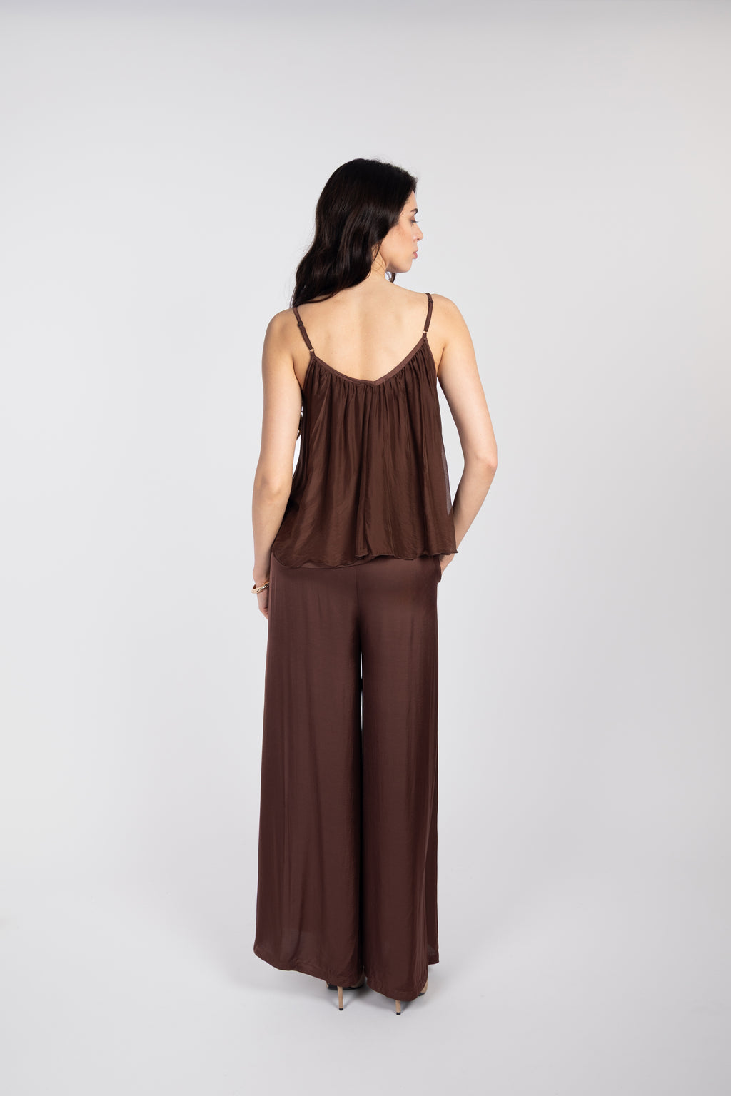 Silk strappy top