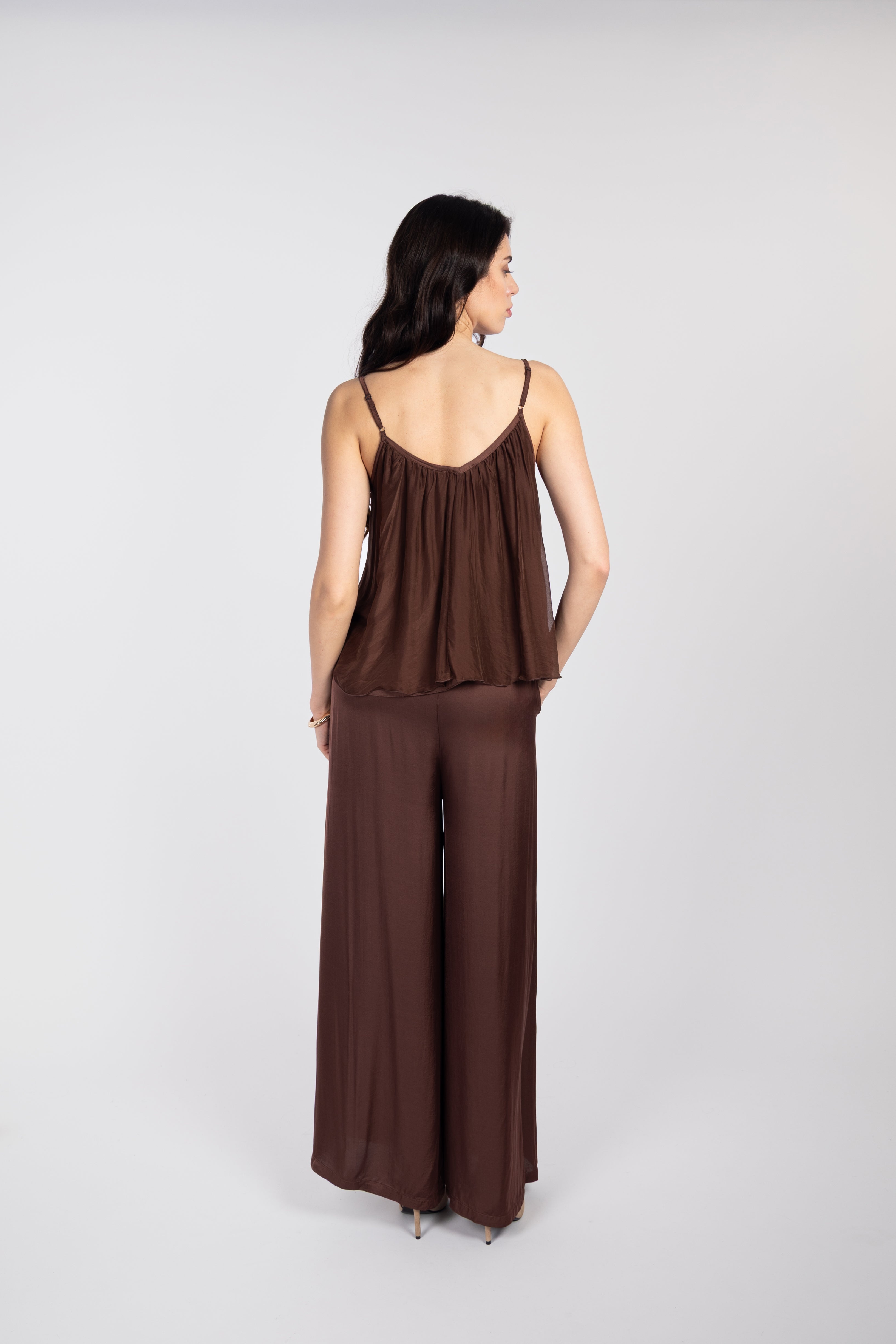 Silk strappy top