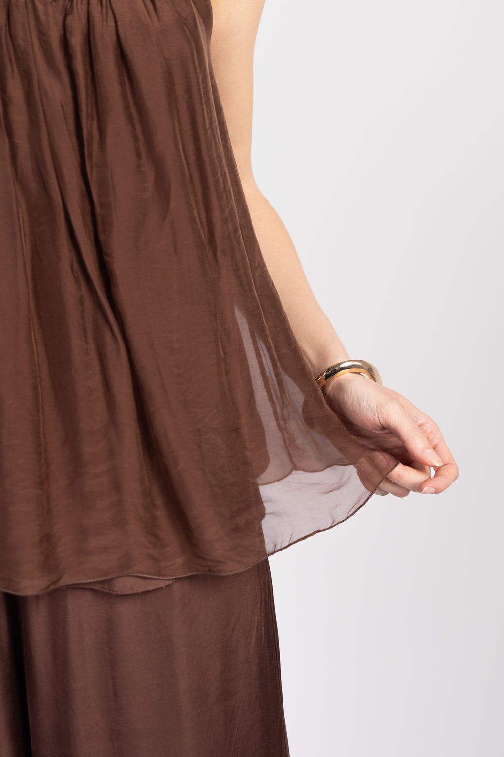 Silk strappy top