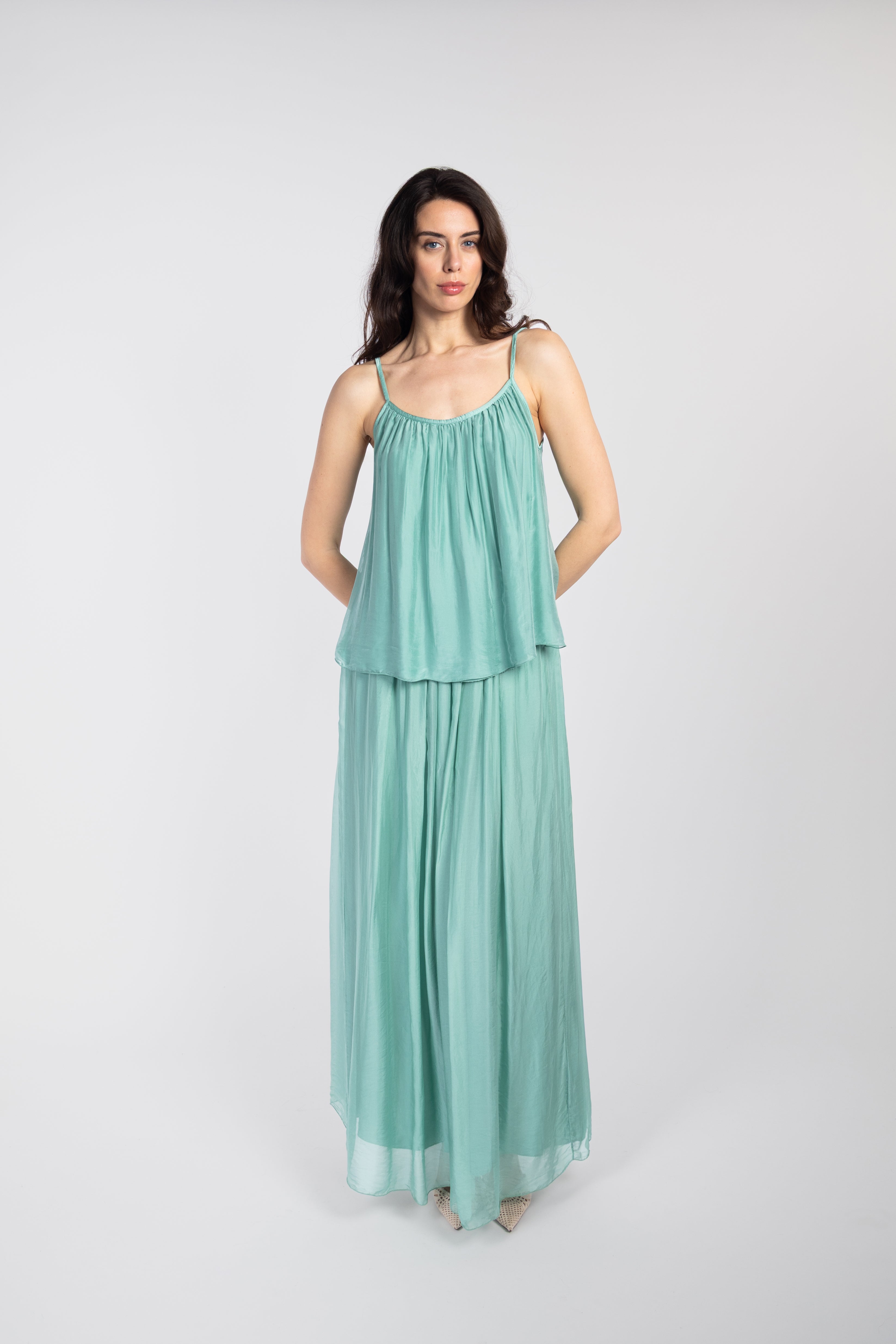 Silk strappy top