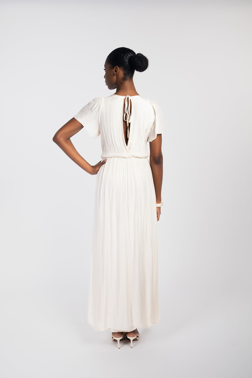 Robe fluide manches courtes