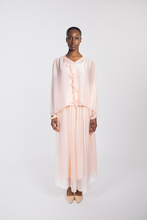 Blouse fluide à volant