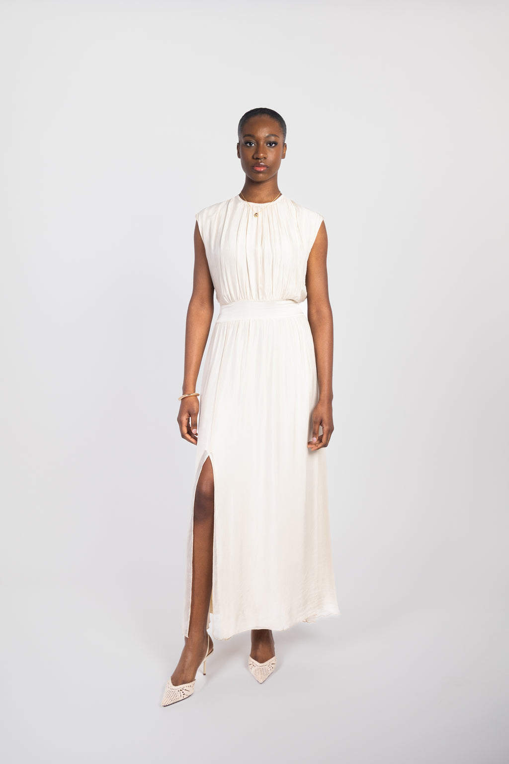 Dress with slit