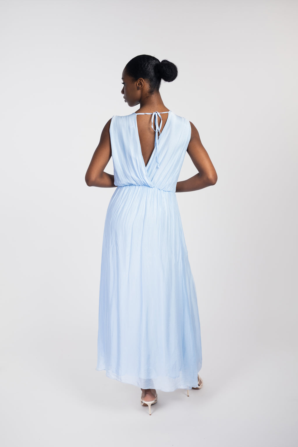 Fluid slit maxi dress