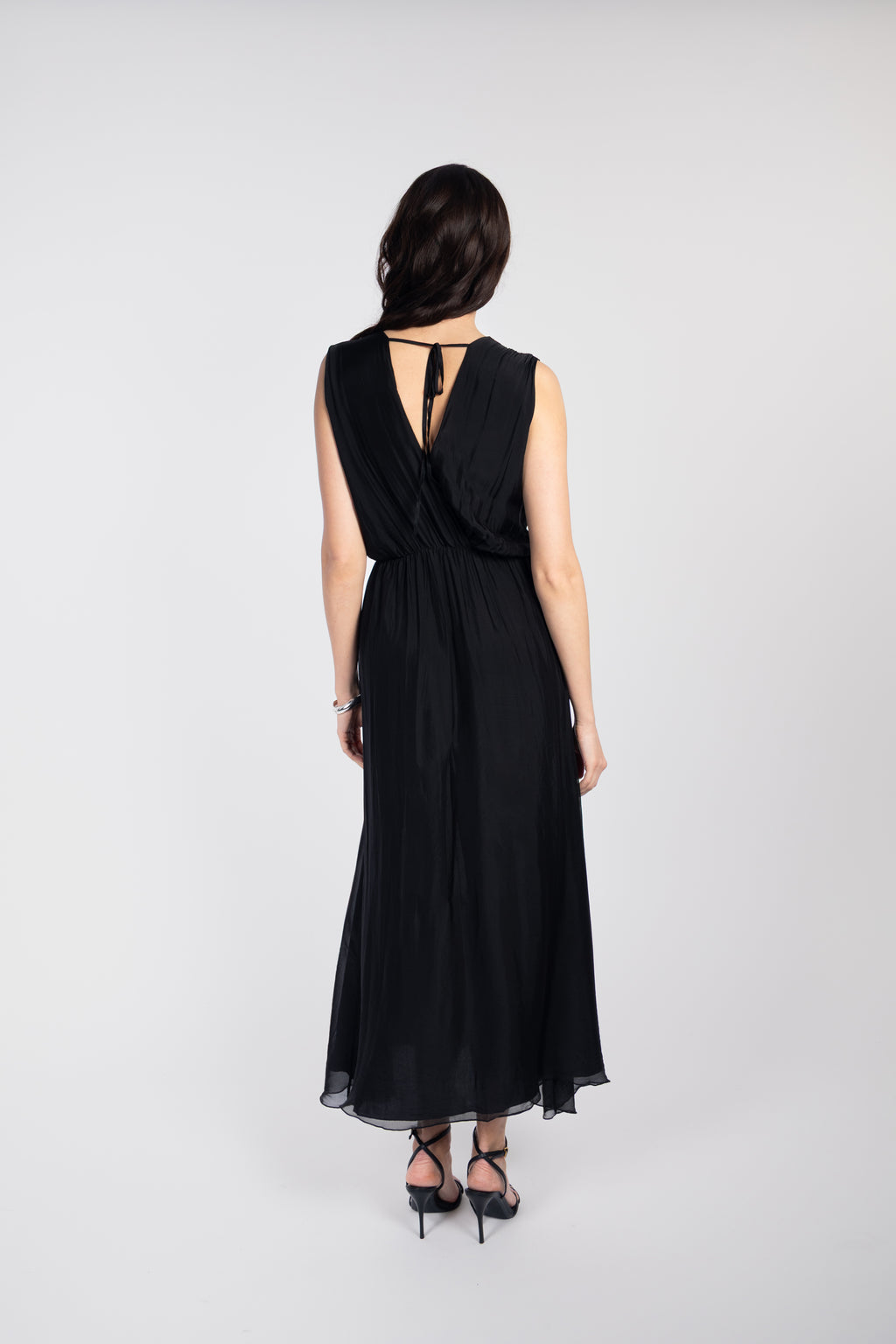 Fluid slit maxi dress