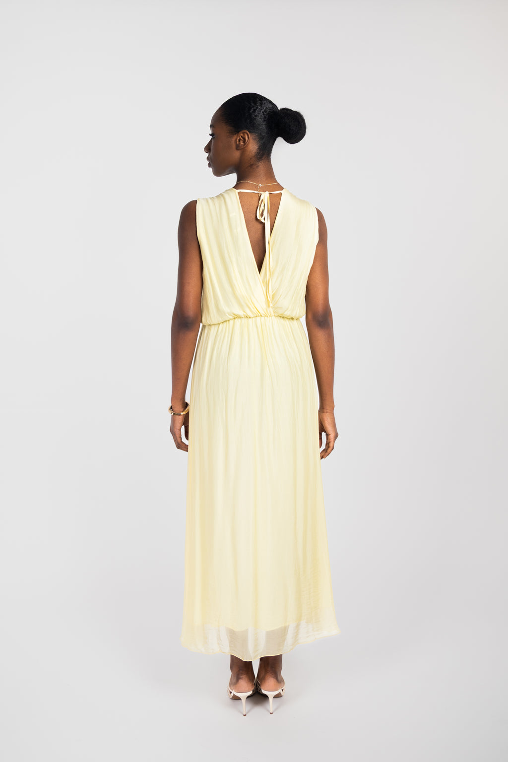 Fluid slit maxi dress