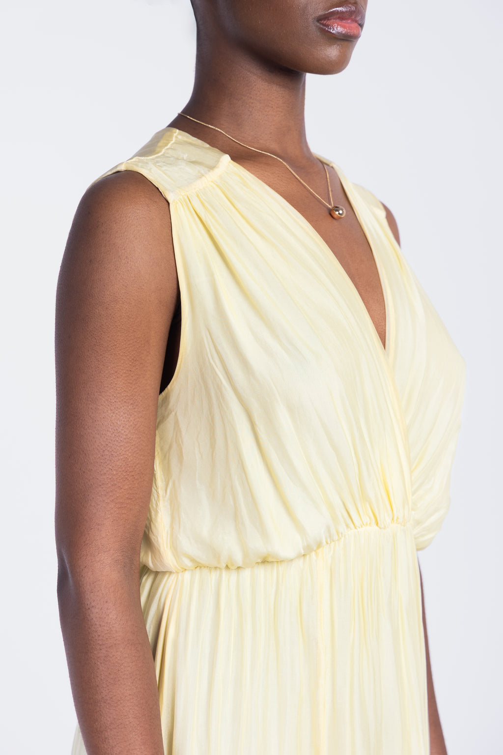 Fluid slit maxi dress