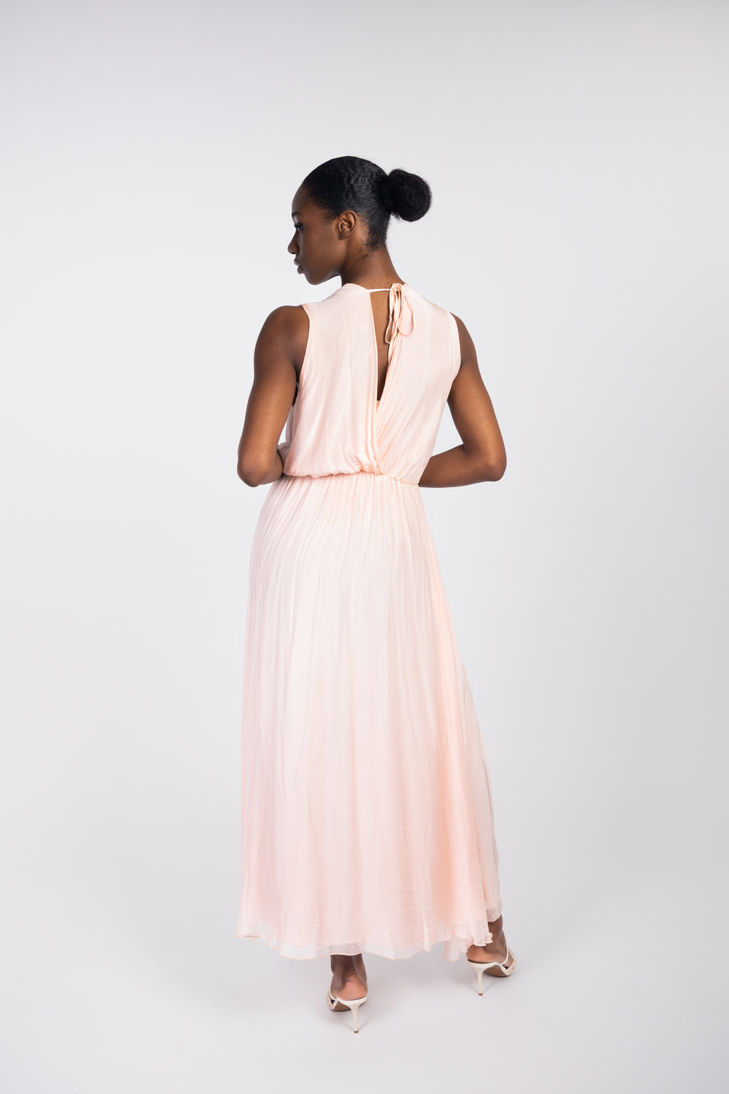 Fluid slit maxi dress