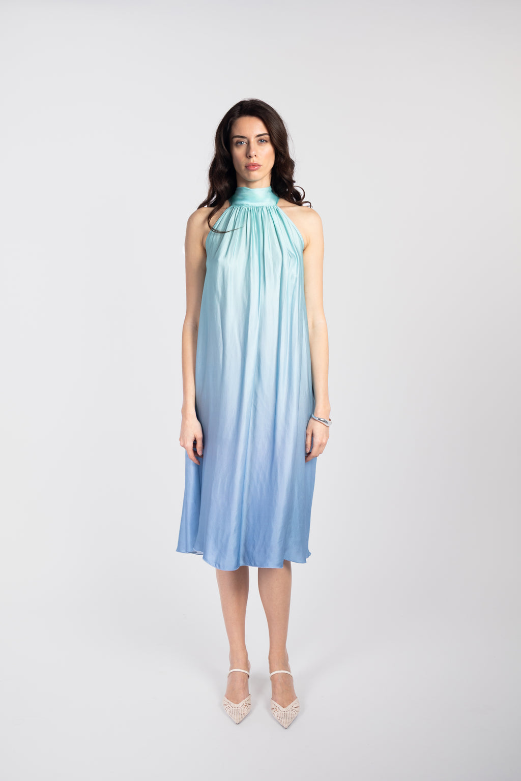 Tie-dye midi dress