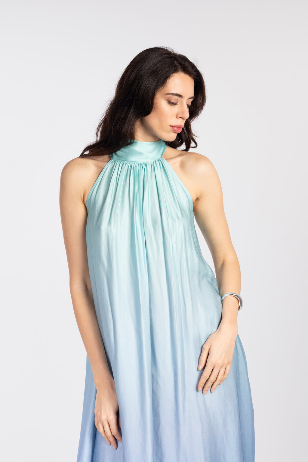 Tie-dye midi dress