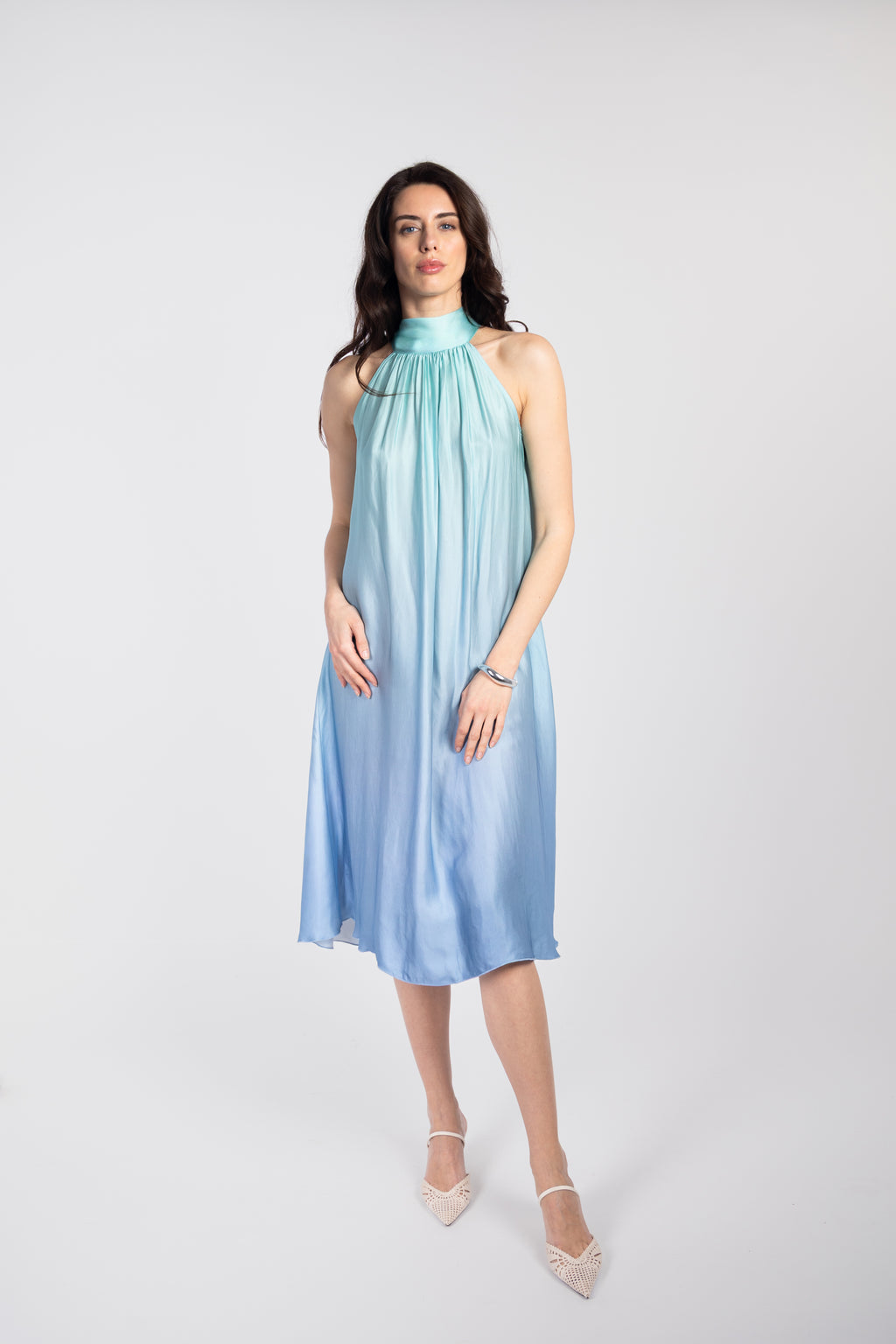 Tie-dye midi dress