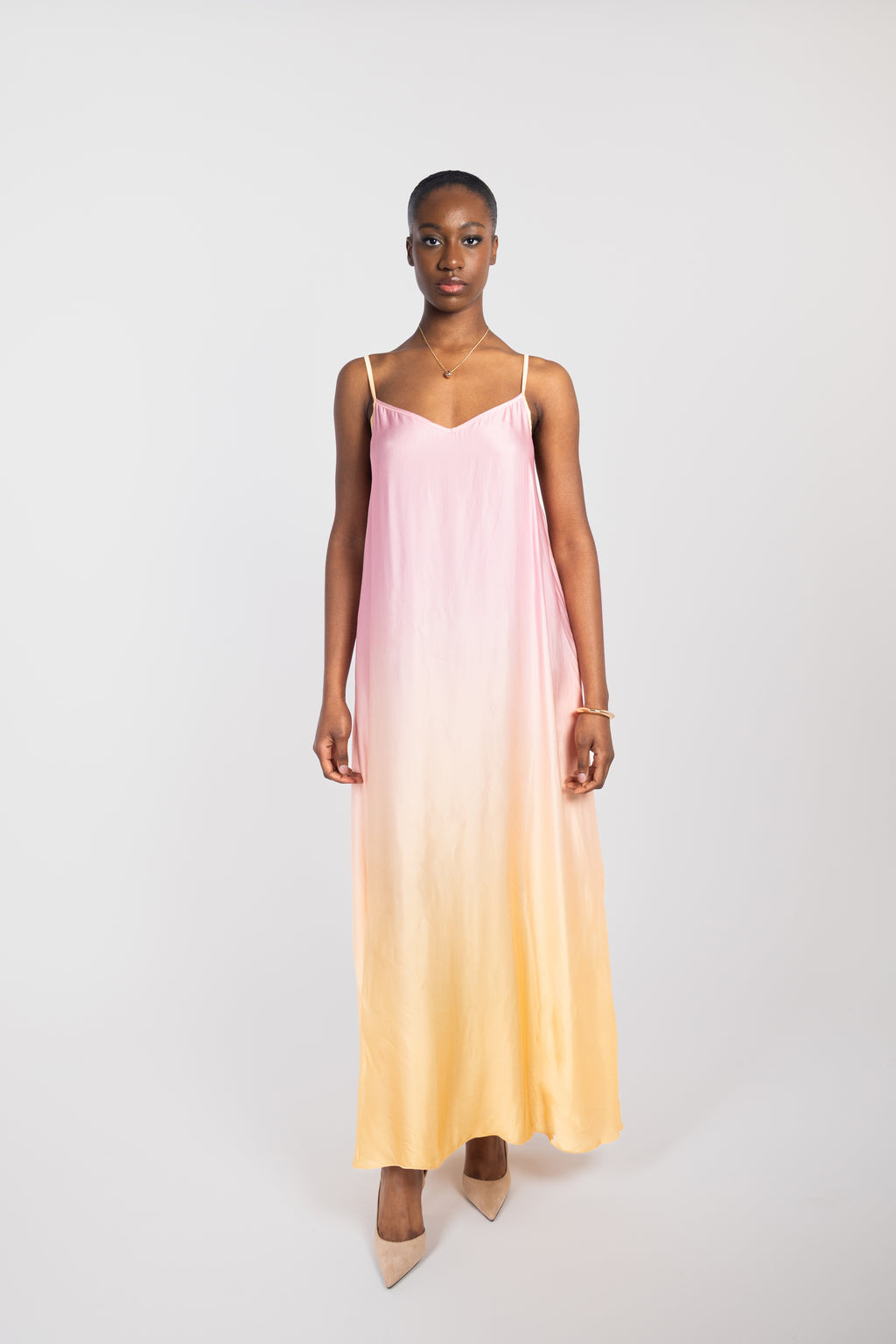 Tie-dye maxi dress