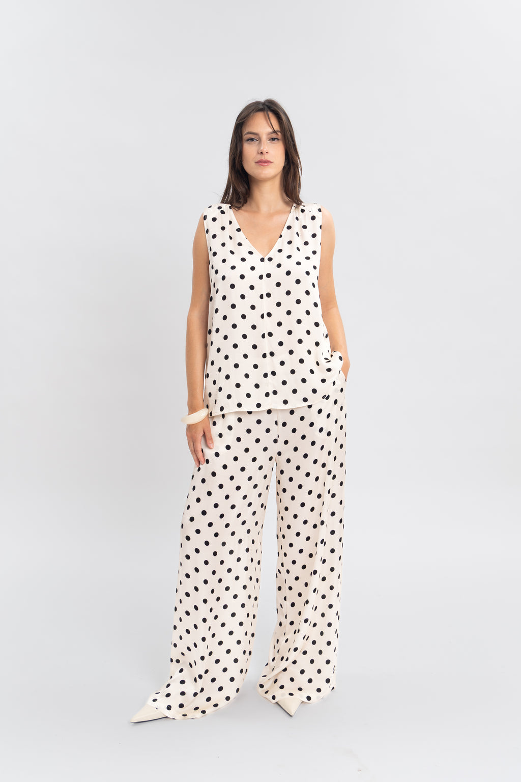 Débardeur à pois
