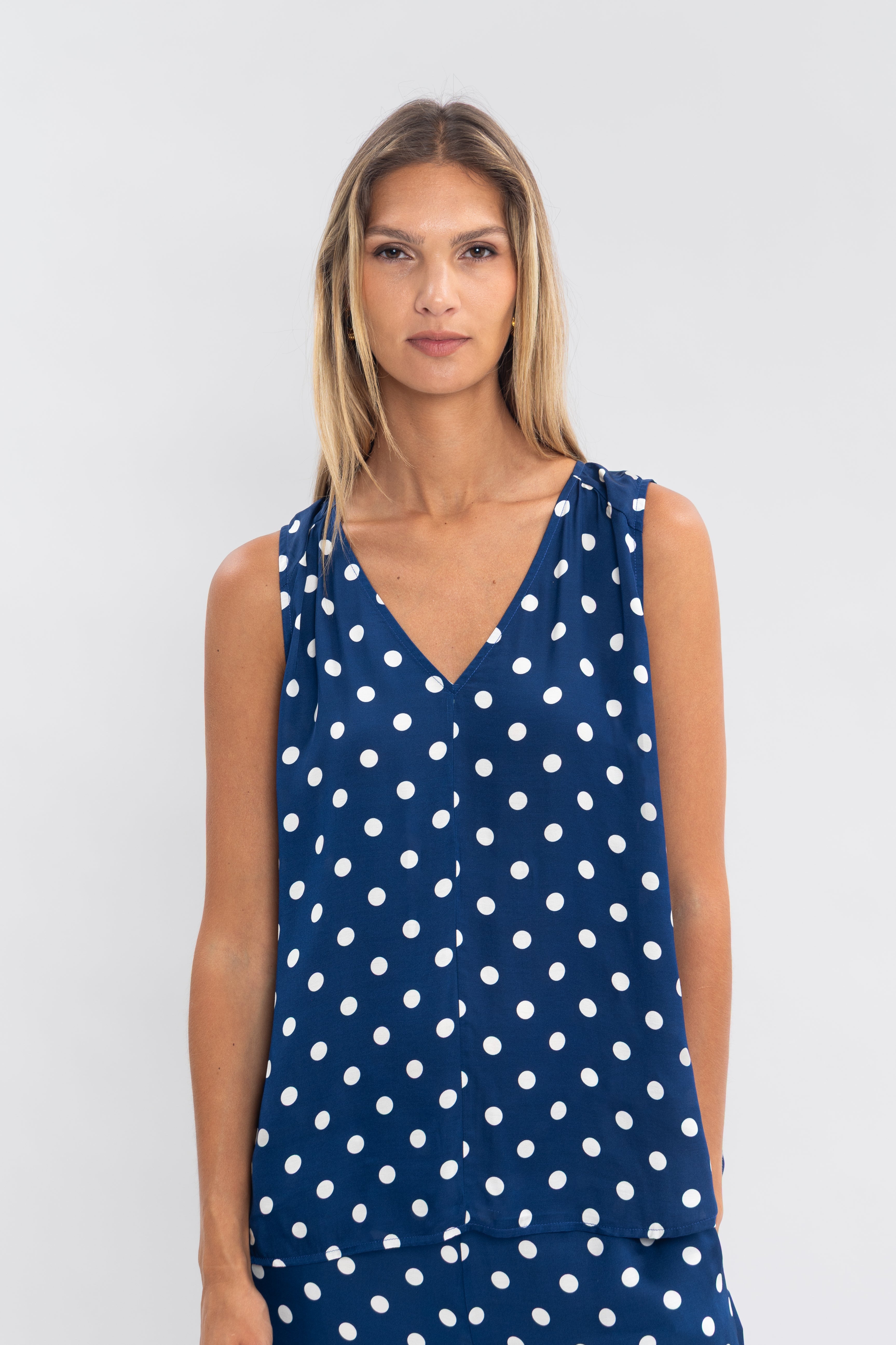 Débardeur à pois