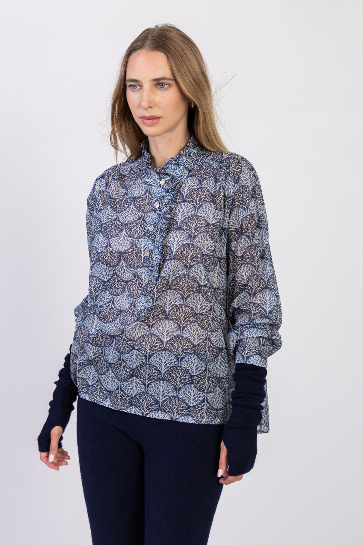 Chemisier imprimé en coton