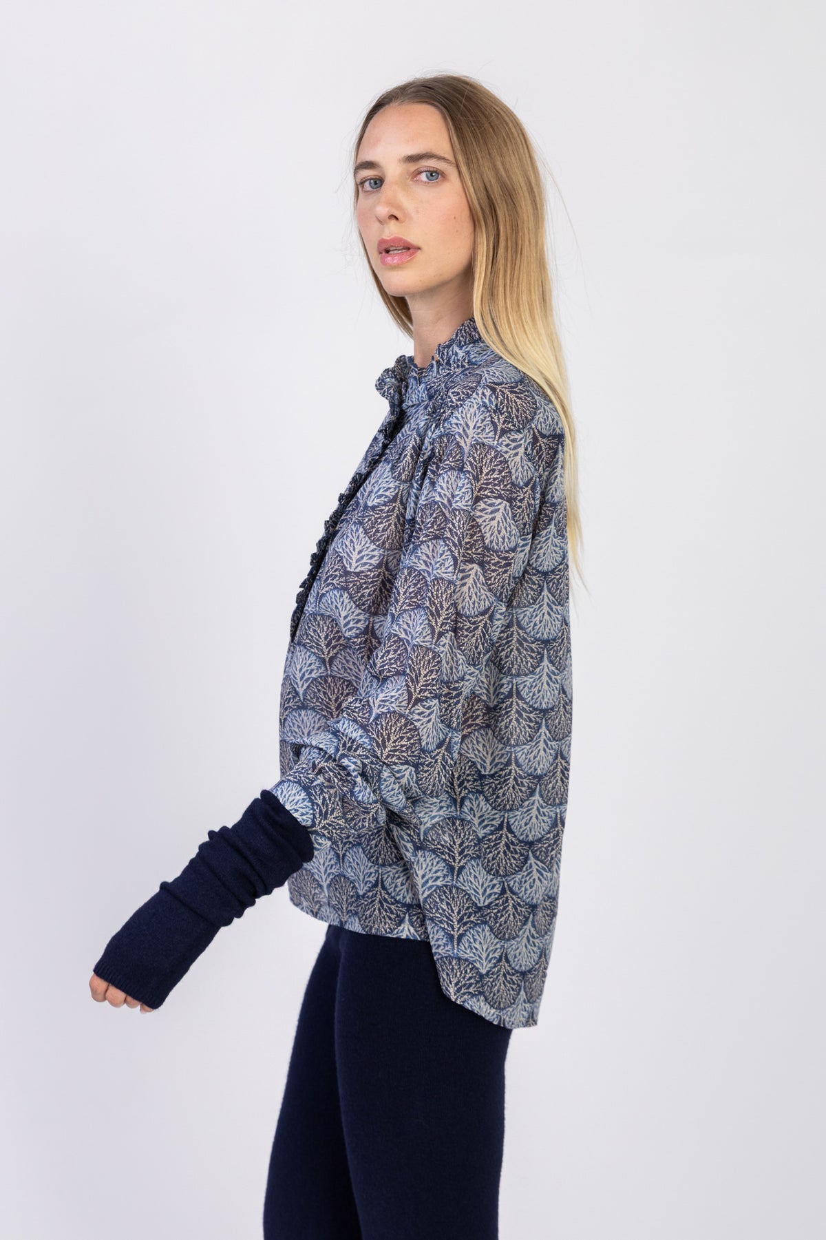 Chemisier imprimé en coton