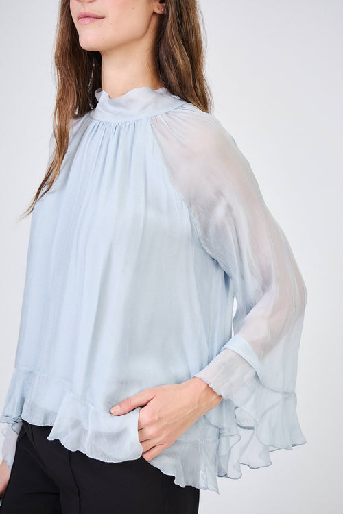Blouse en soie vaporeuse