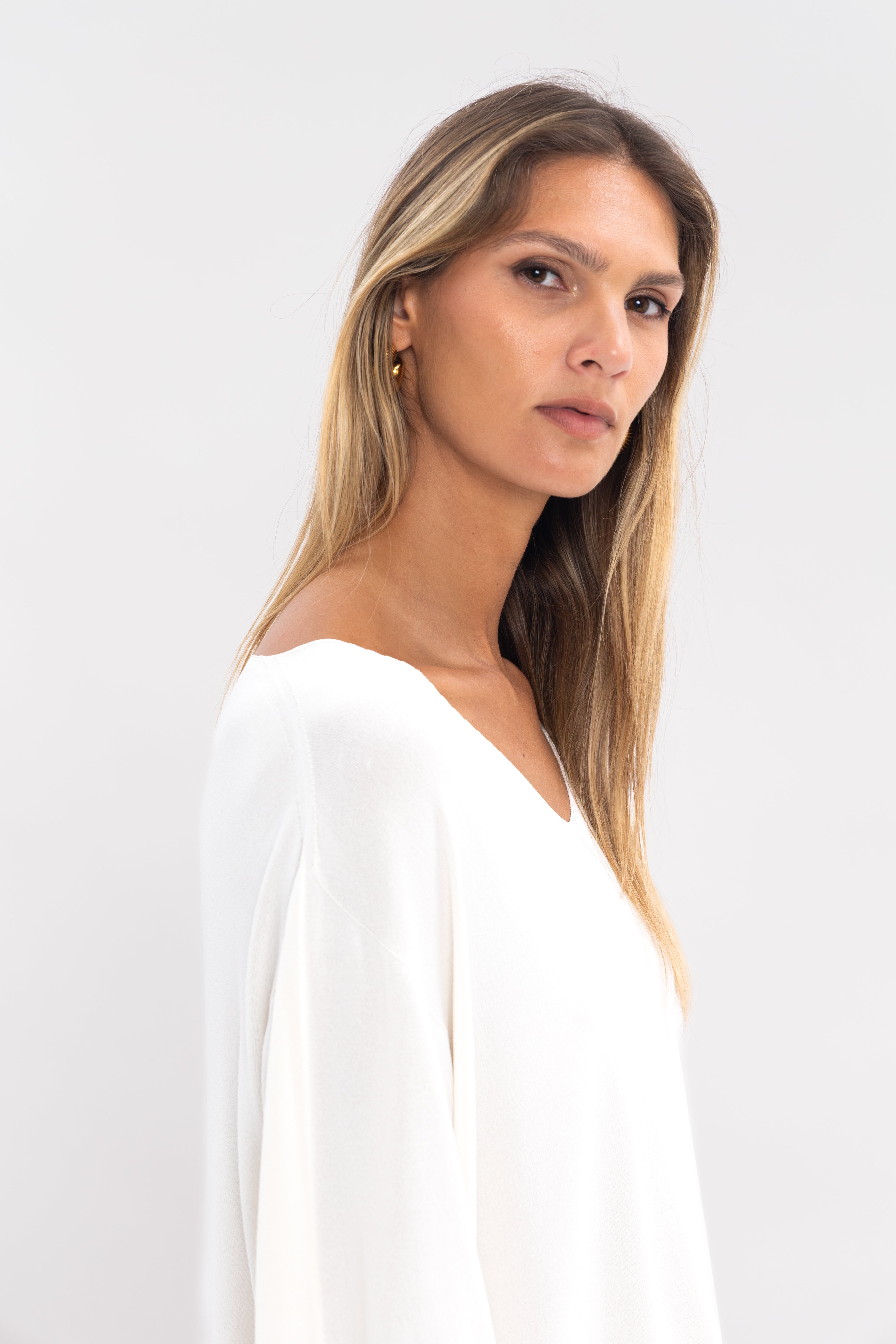 Maille froide sans couture manche 3/4