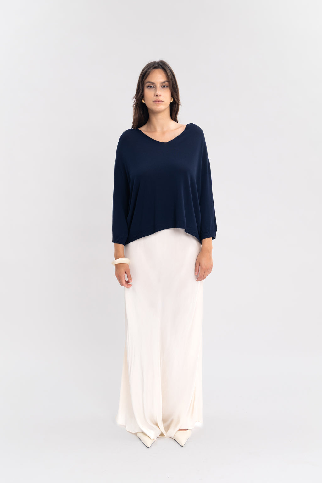 Maille froide sans couture manche 3/4