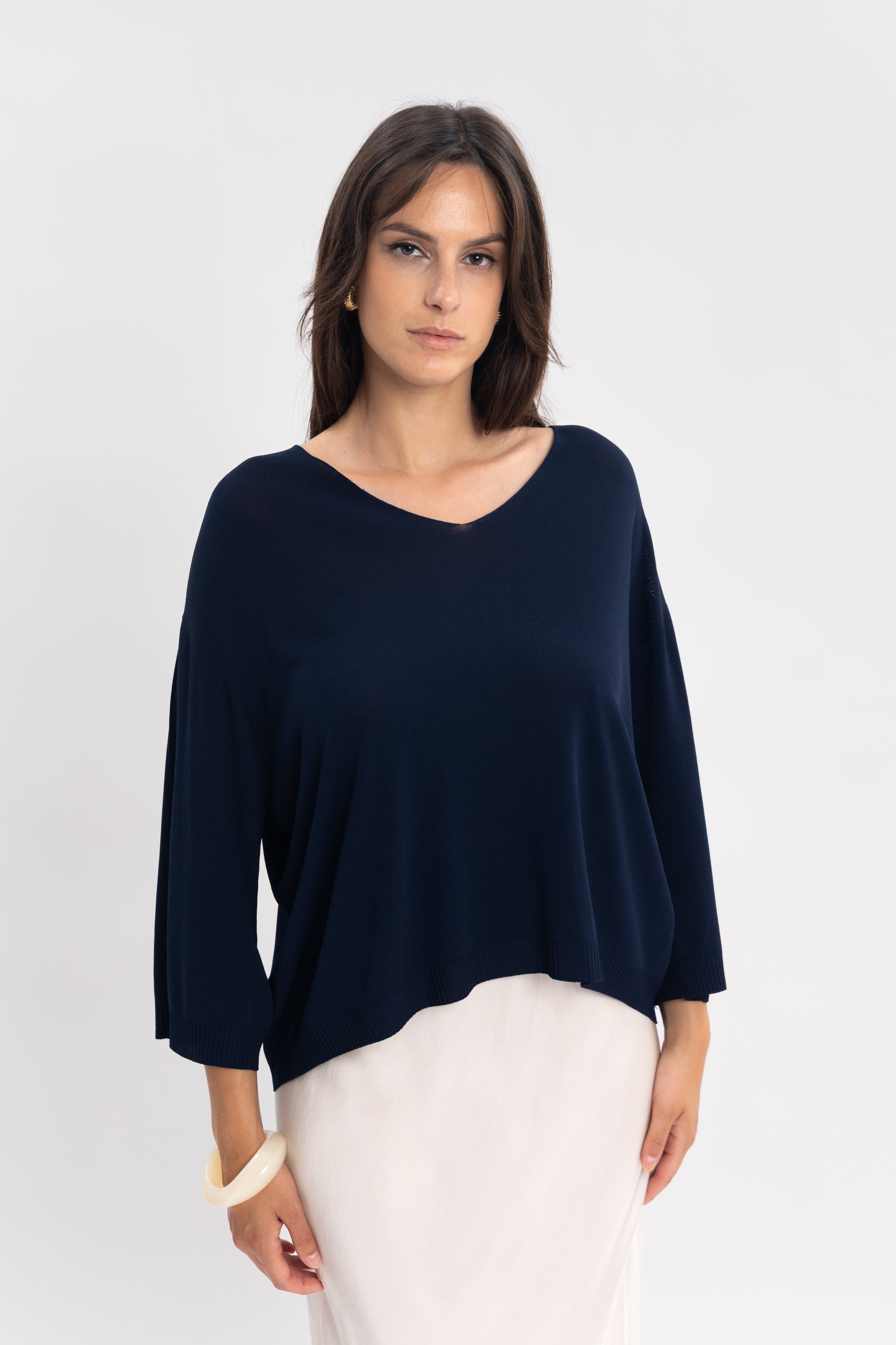 Maille froide sans couture manche 3/4
