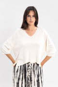 Maille froide sans couture avec fentes