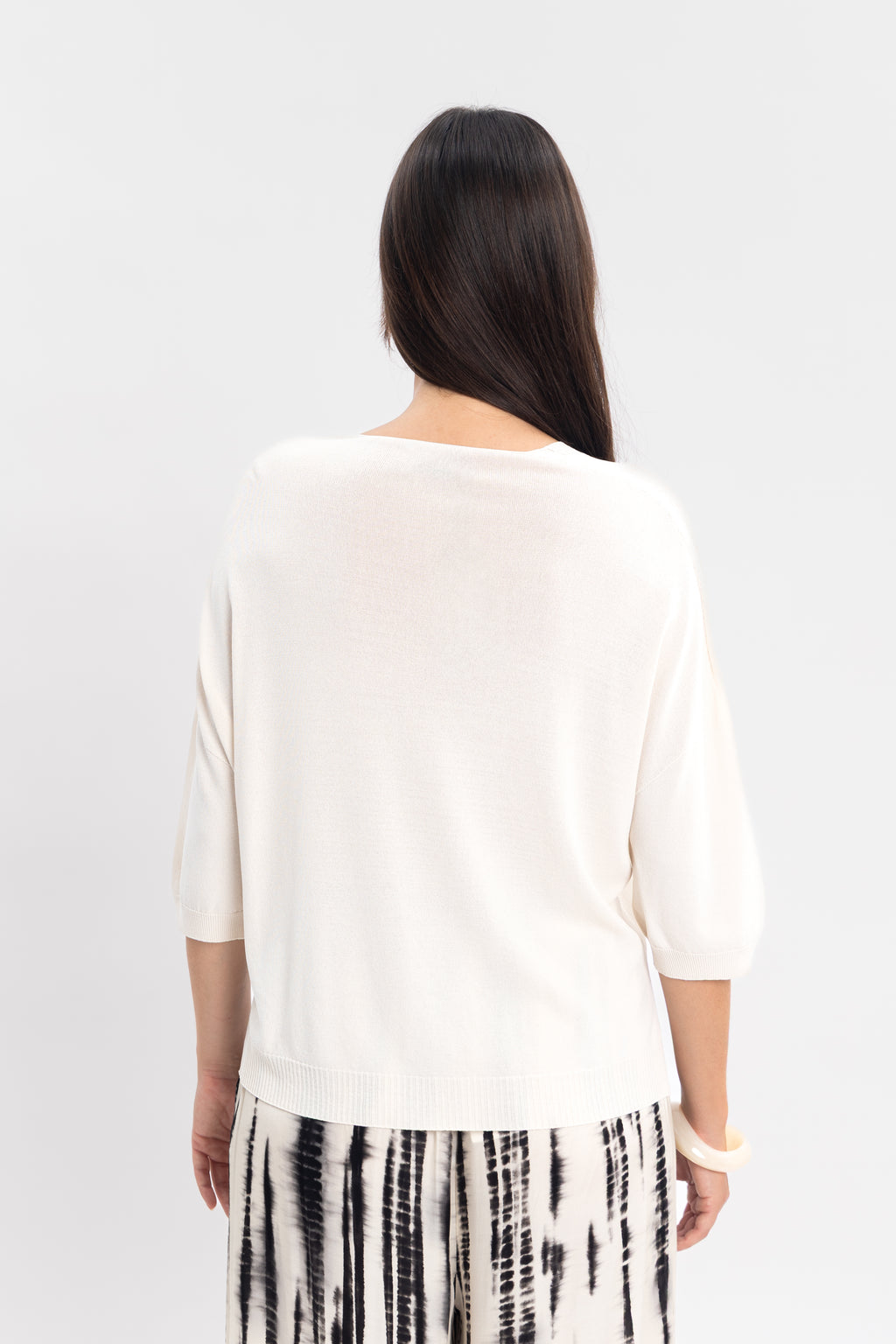 Maille froide sans couture avec fentes