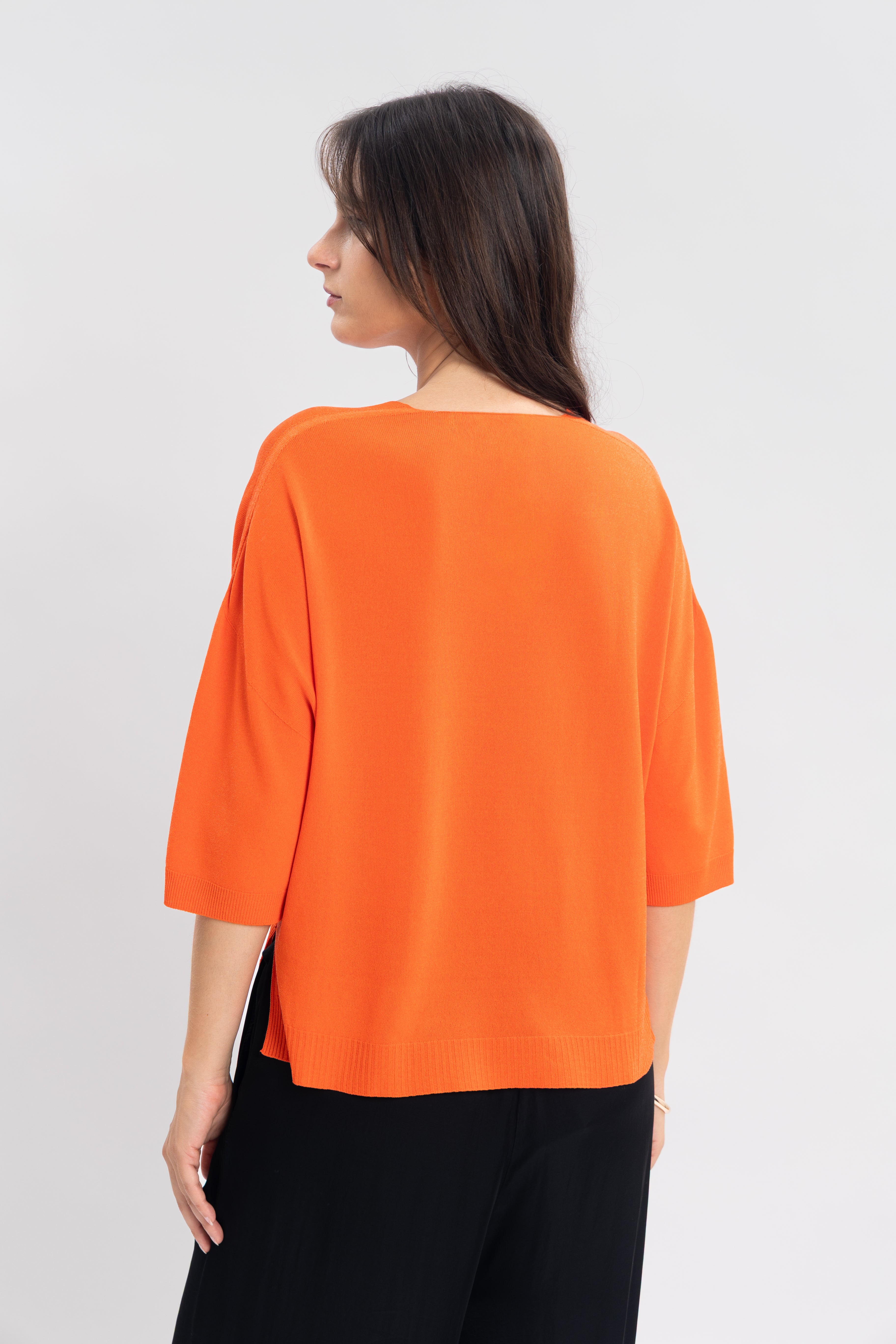 Maille froide sans couture avec fentes