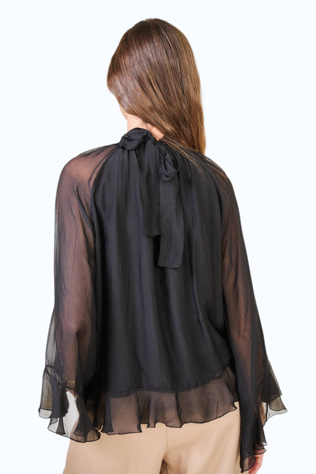Blouse en soie vaporeuse