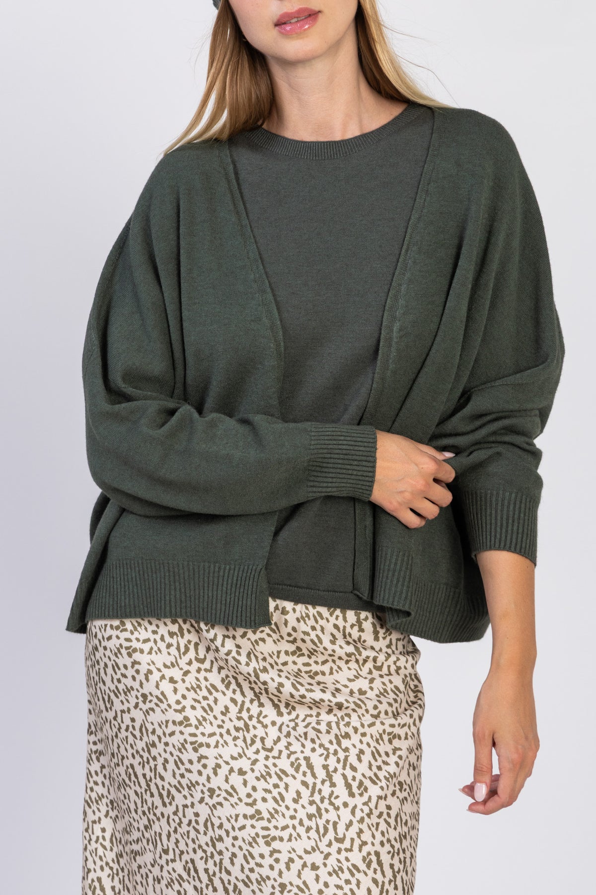Gilet court en maille sans couture