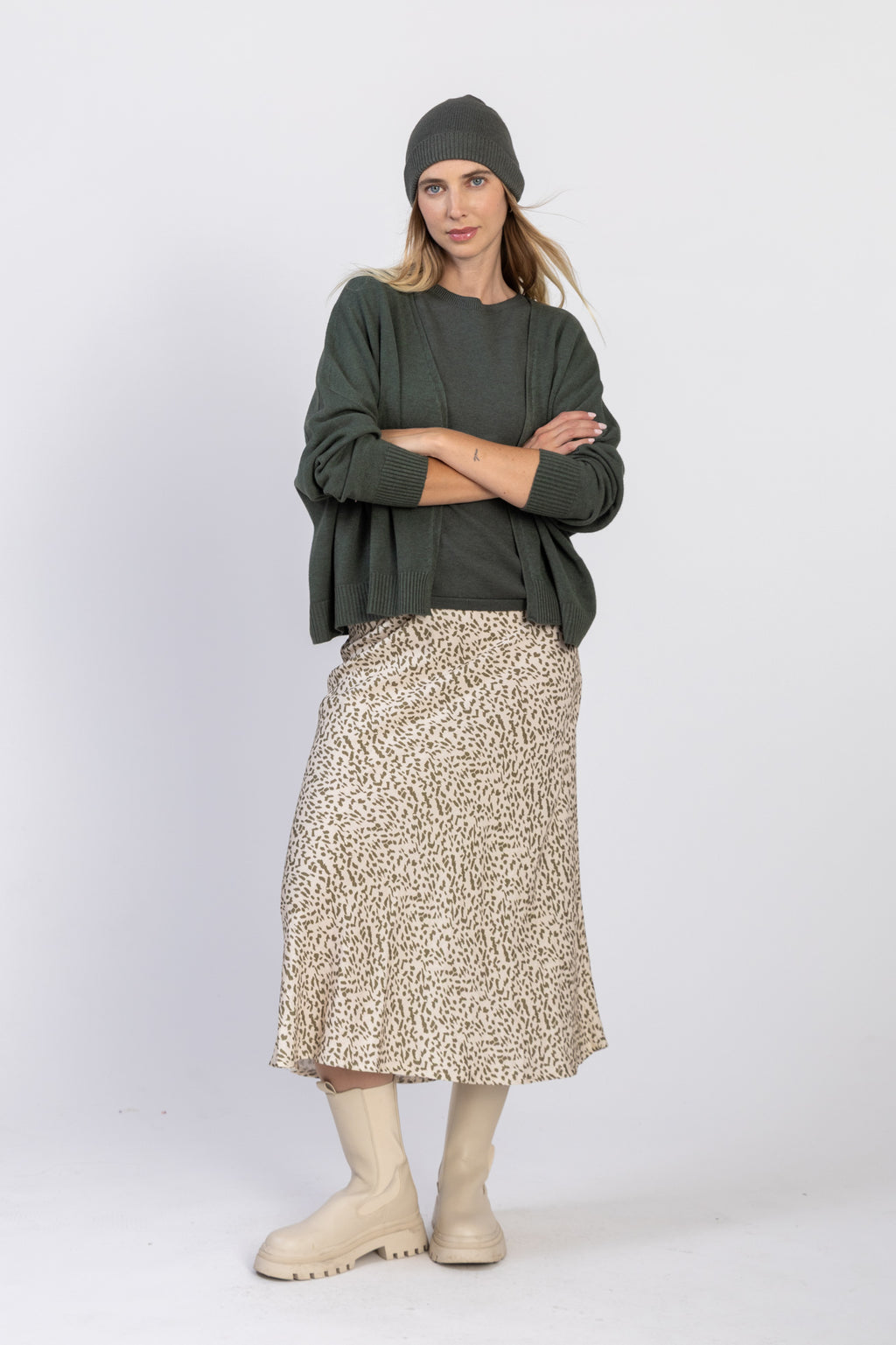 Gilet court en maille sans couture