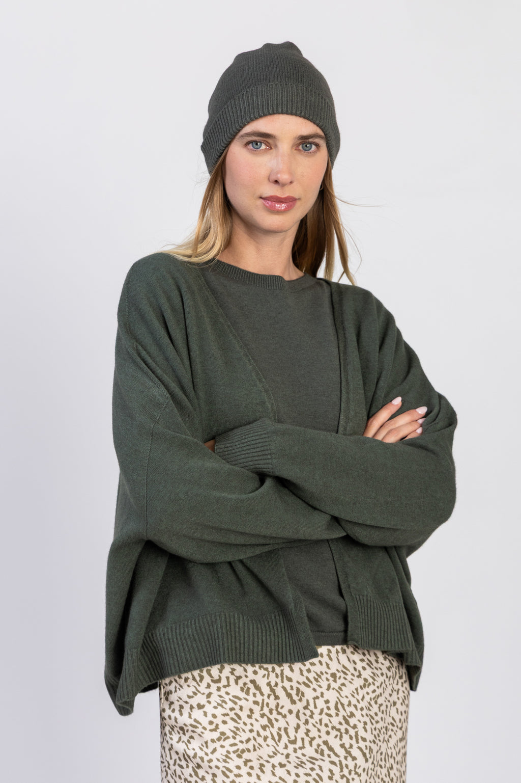 Gilet court en maille sans couture