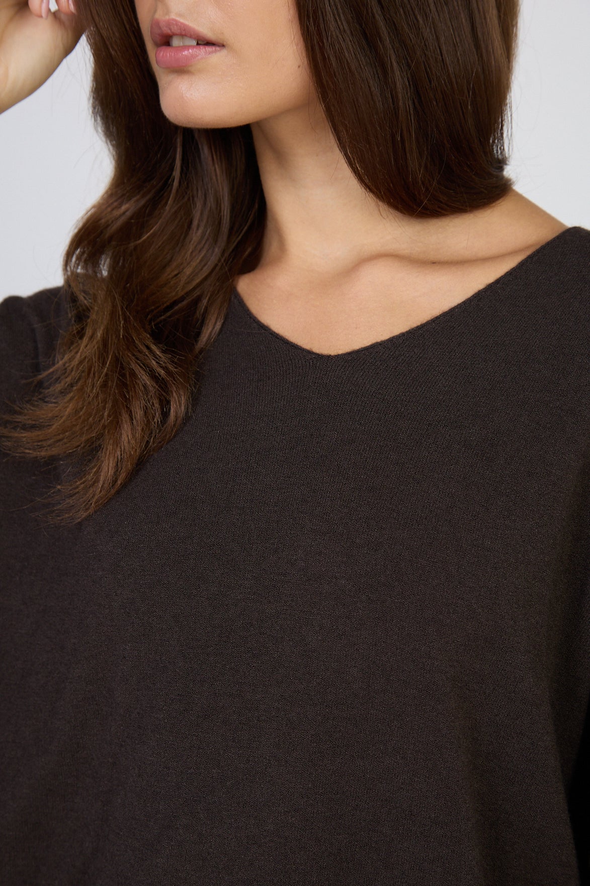 Pull court ultrafin col V
