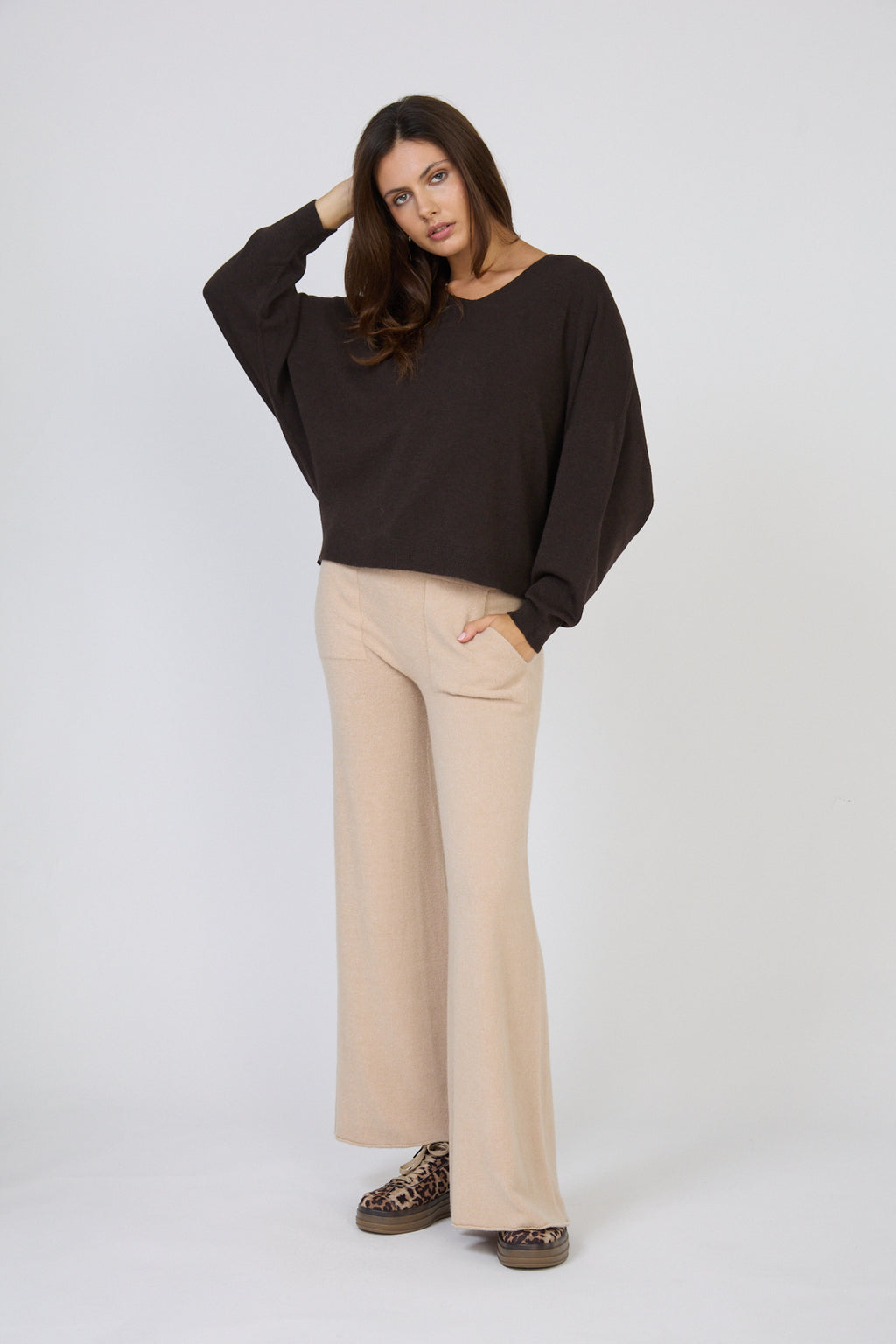 Pull court ultrafin col V