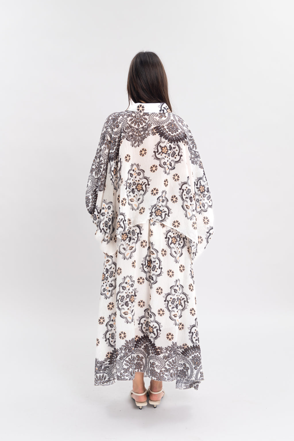 Blouse imprimé avec noeud