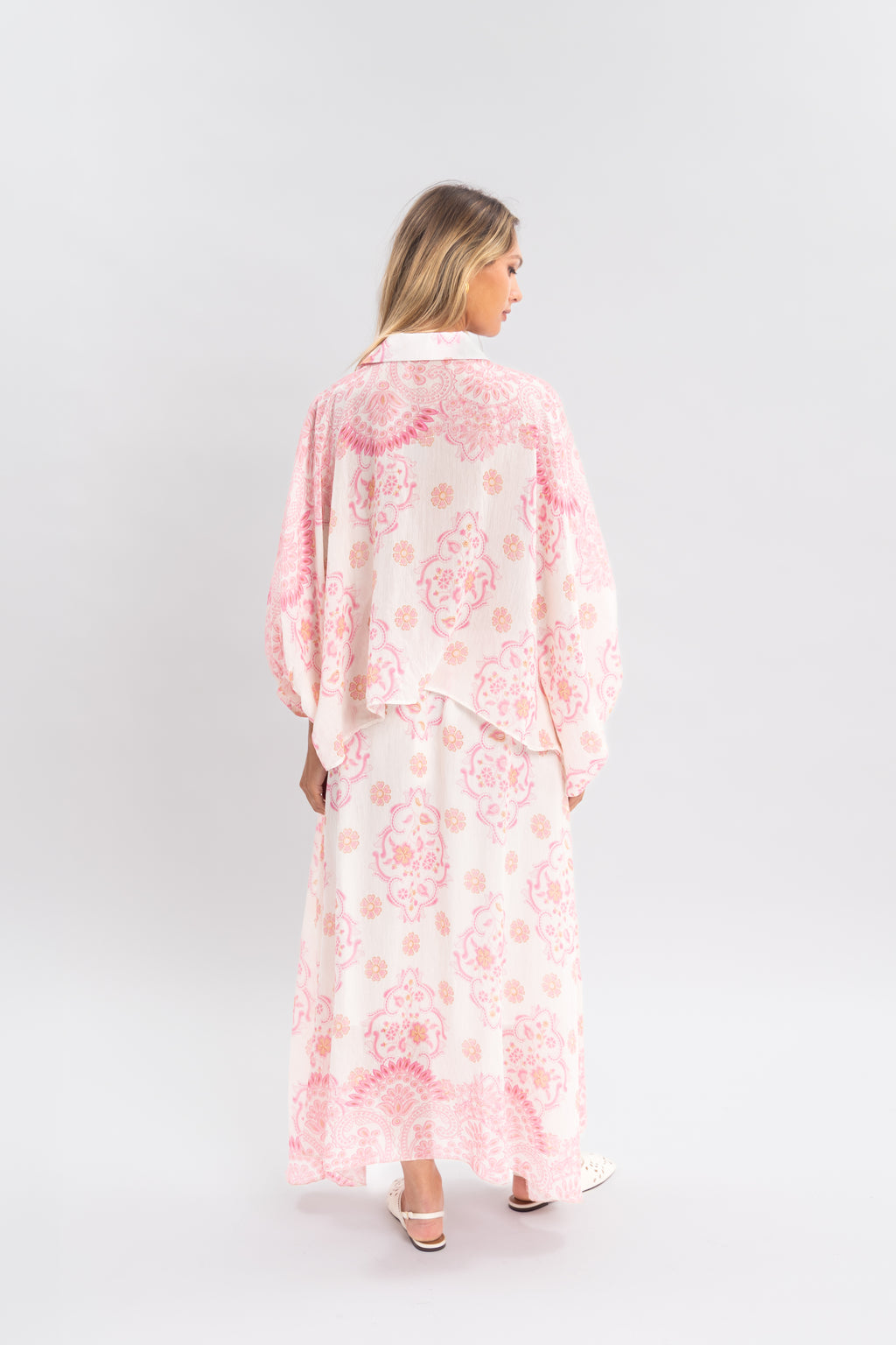 Blouse imprimé avec noeud