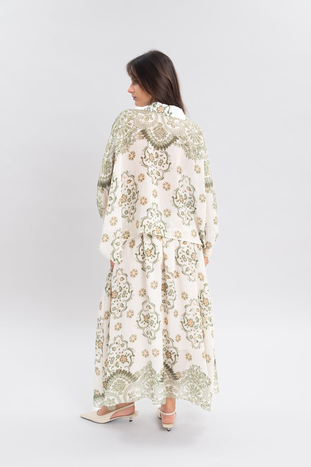 Blouse imprimé avec noeud