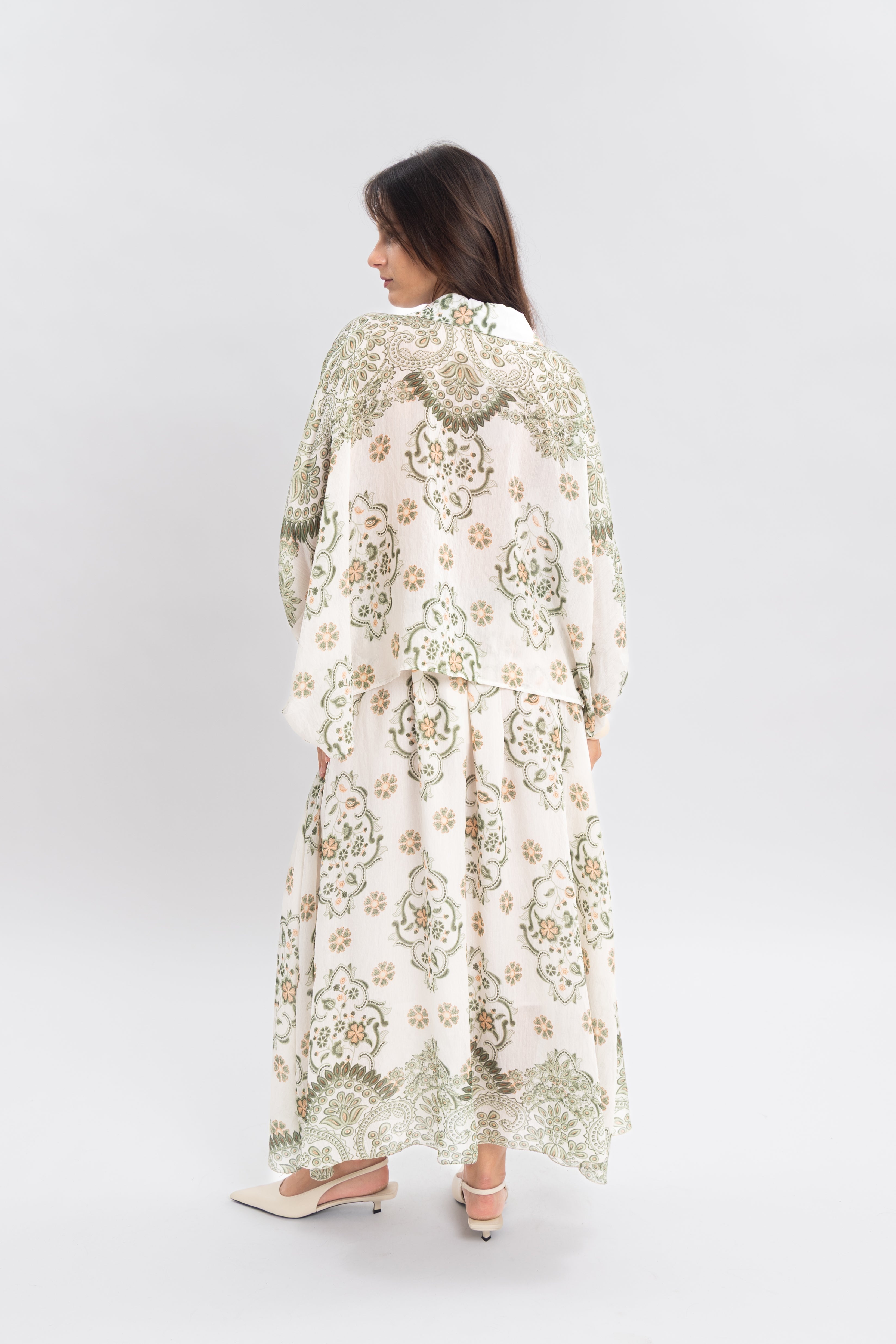 Blouse imprimé avec noeud