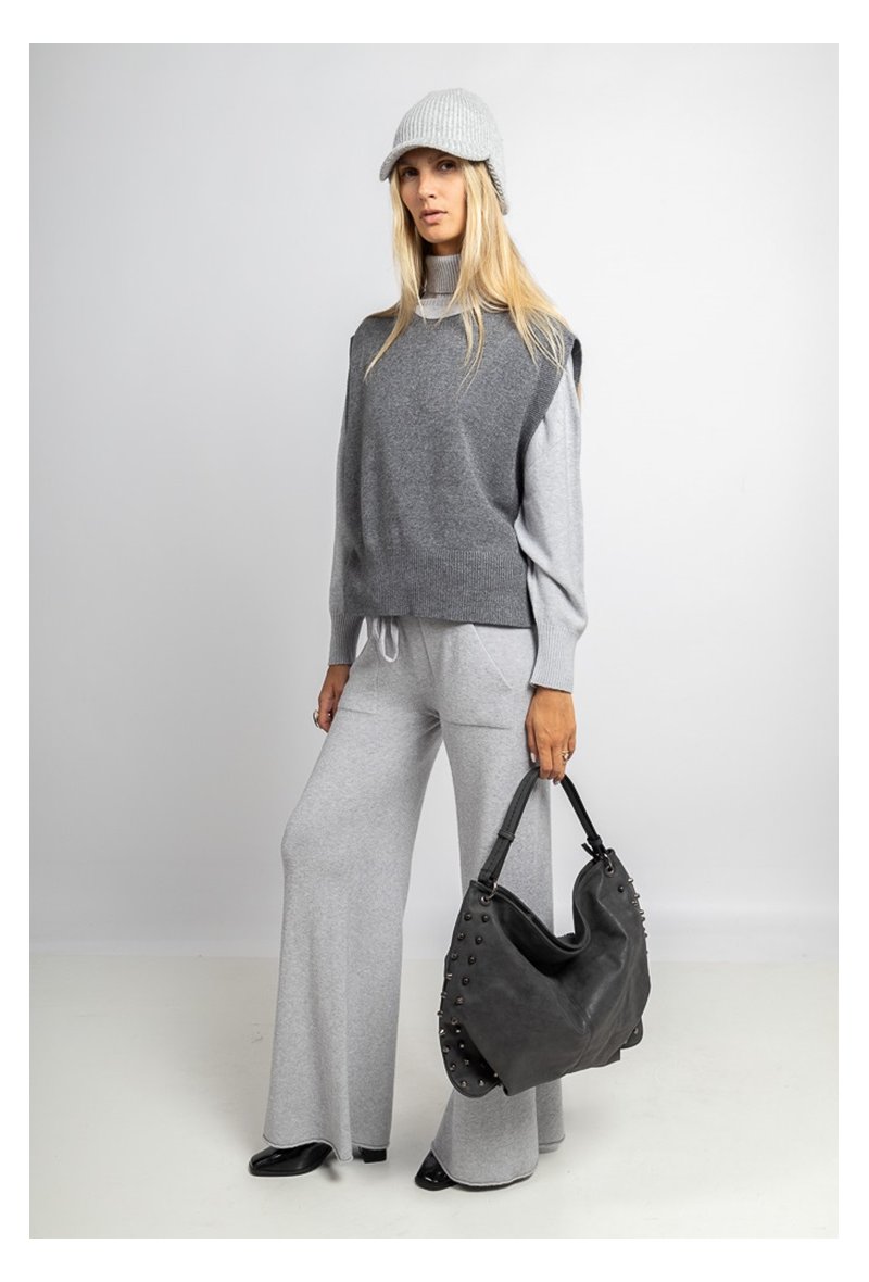 GILET A BOUTON SANS COUTURE