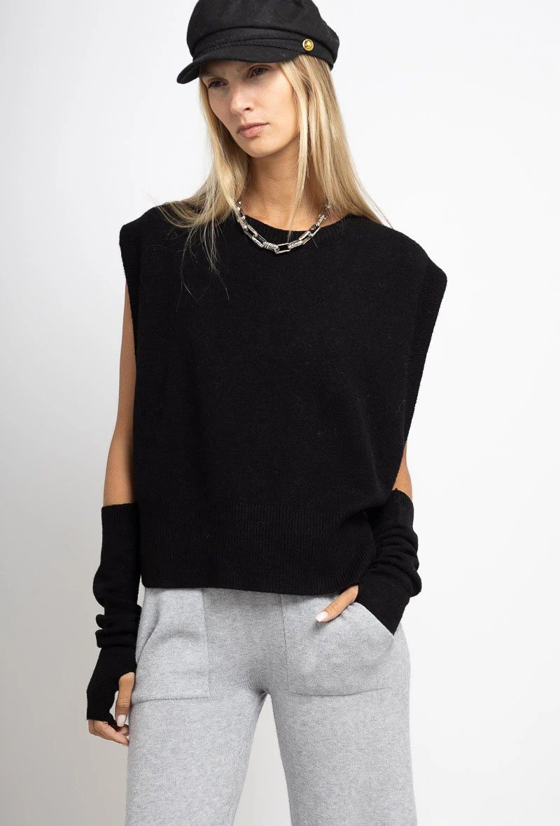 PULL EFFET PONCHO SANS COUTURE