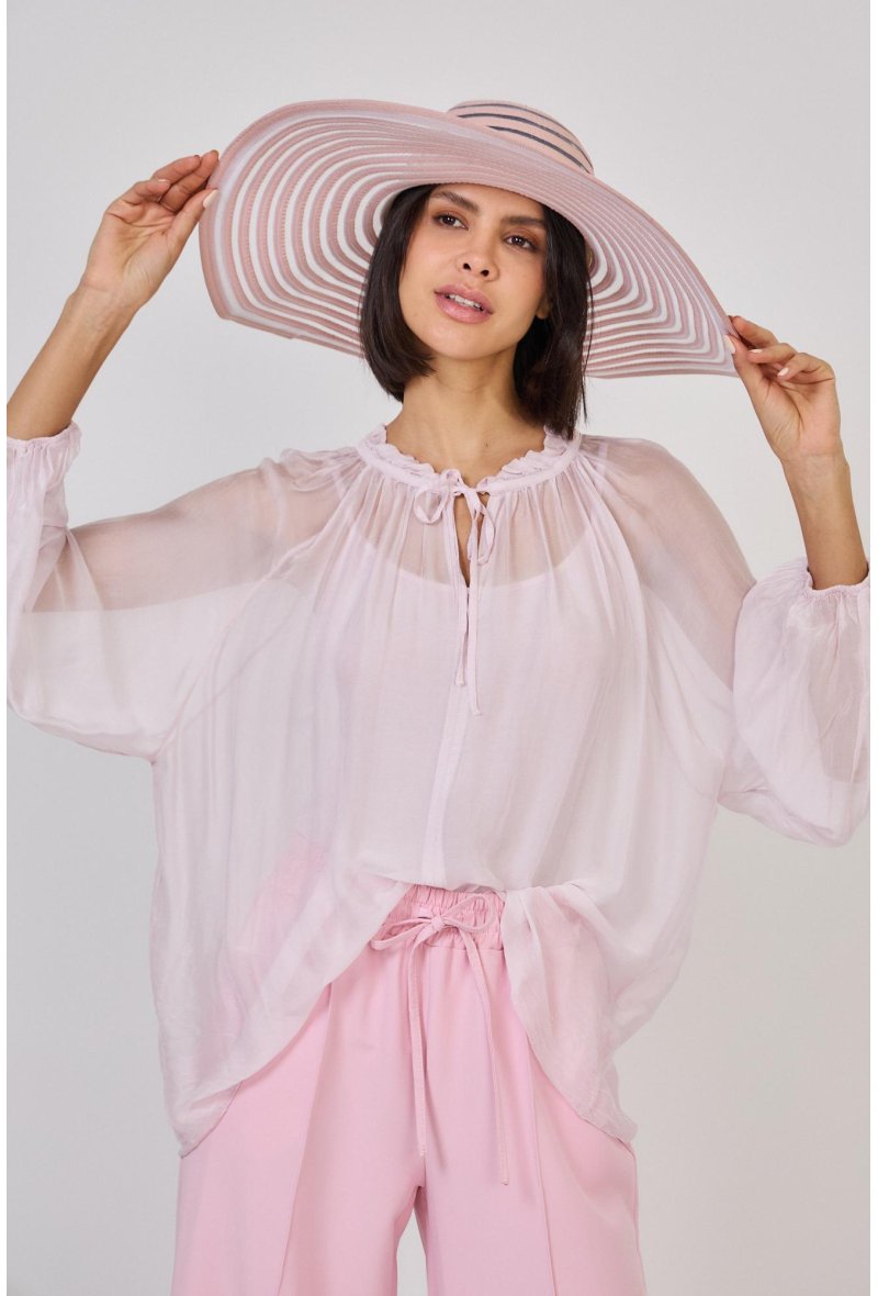 BLOUSE EN SOIE MELANGEE