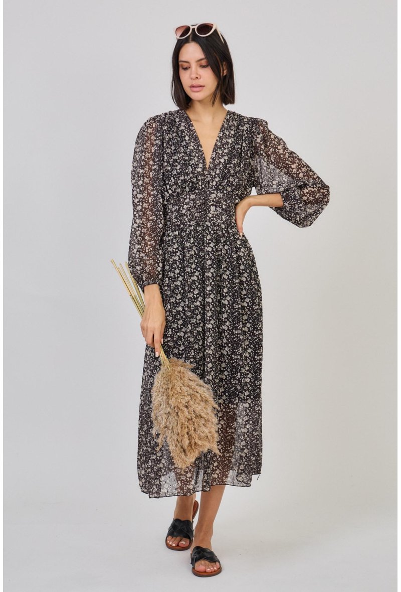 ROBE LONGUE LIBERTY SMOCKÉE