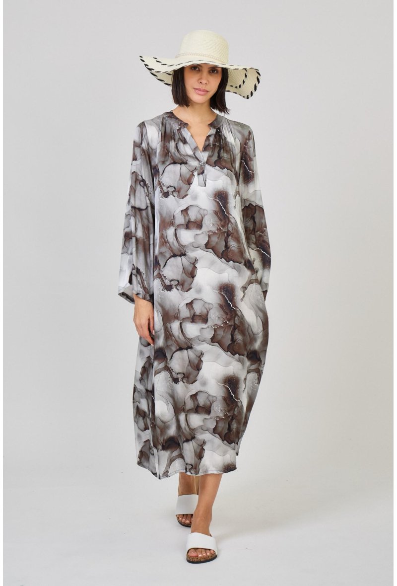 ROBE LONGUE IMPRIMÉE TIE&DYE